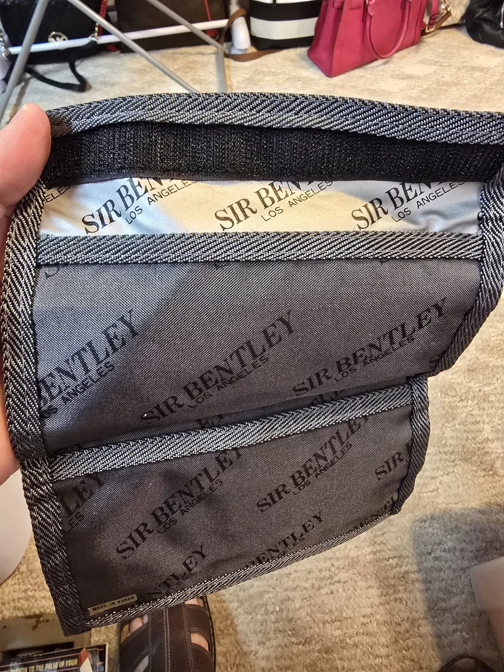 Sir Bentley Men's Gray Travel Organizer Wallet - Gray